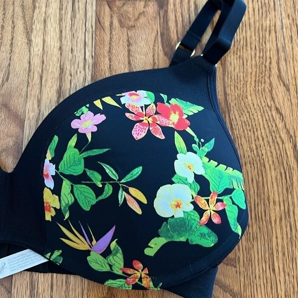 Lively Wireless Bra Floral Print Lightly Lined Everyday Comfort 34DDD‎ - Picture 2 of 6